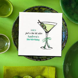 A Tini Bit Older 21st Birthday Party Serviette