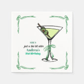 A Tini Bit Older 21st Birthday Party Serviette (Vorderseite)