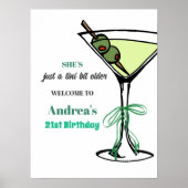 A Tini Bit Older 21st Birthday Party Welcome Poster (Vorne)