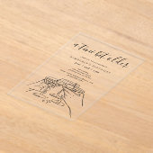 A Tini Bit Older Birthday Party Hand Drawn Doodles Acryleinladungen (Ablage )