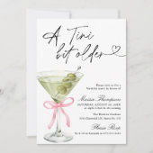 A Tini Bit Older Birthday Party Olive Martini Einladung (Vorderseite)