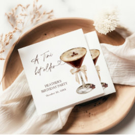 A Tini Bit Older Birthday Party Welcome Sign Serviette