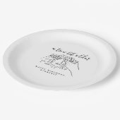 A Tini Bit Older Chic White Cocktai Birthday Party Pappteller (Schrägansicht)