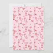 A Tini Bit Older Coquette Cherry Martini Birthday Einladung (Rückseite)