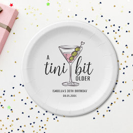 A Tini Bit Older Cute Pink Martini Themed Birthday Pappteller