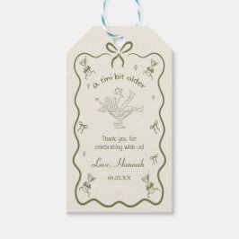 A Tini Bit Older Espresso Martini Birthday Thanks Geschenkanhänger