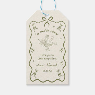 A Tini Bit Older Espresso Martini Birthday Thanks Geschenkanhänger