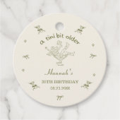 A Tini Bit Older Espresso Martini Bow Birthday Geschenkanhänger (Vorderseite)