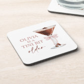 A Tini Bit Older Espresso Martini Gastgeschenk Getränkeuntersetzer (Linke Seite)