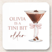 A Tini Bit Older Espresso Martini Gastgeschenk Getränkeuntersetzer (Vorderseite)