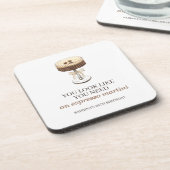 A Tini Bit Older Espresso Martini Gastgeschenk Getränkeuntersetzer (Linke Seite)
