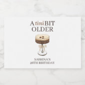 A Tini Bit Older Espresso Martini Gastgeschenk Min Alkoholflaschenetikett (Einzelnes Label)