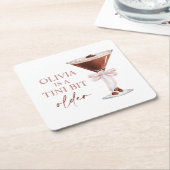 A Tini Bit Older Espresso Martini Gastgeschenk Rechteckiger Pappuntersetzer (angewinkelt)