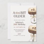 A Tini Bit Older Espresso Martini Geburtstag Einladung (Vorderseite)