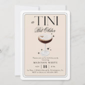 a Tini Bit Older Espresso Martini Geburtstag Einladung (Vorderseite)