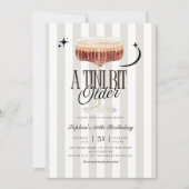 A Tini Bit Older Espresso Martini Geburtstag Einladung (Vorderseite)