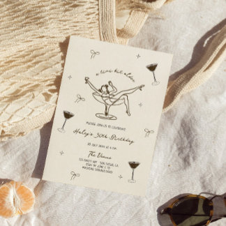 A Tini Bit Older Espresso Martini Geburtstag Einladung