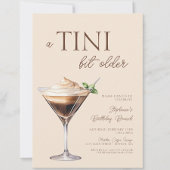 A Tini Bit Older Espresso Martini Geburtstag Einladung