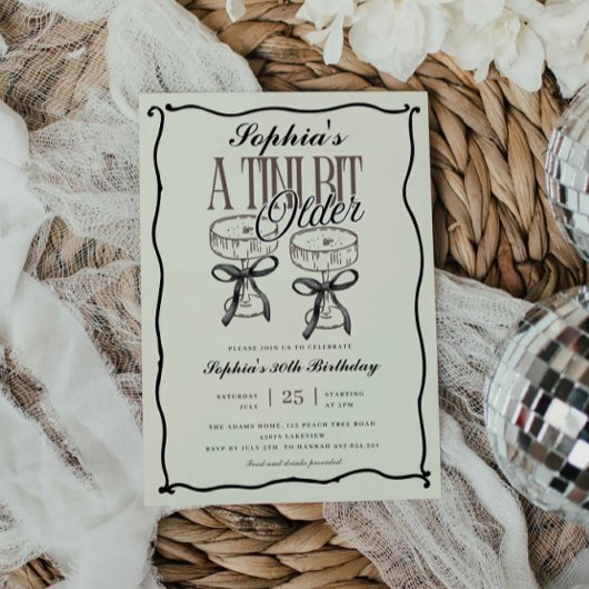 A Tini Bit Older Espresso Martini Quirky Geburtsta Einladung