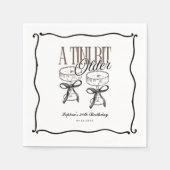 A Tini Bit Older Espresso Martini Quirky Napkin Serviette (Vorderseite)