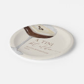 A Tini Bit Older Expresso Martini Geburtstagsparty Pappteller (Schrägansicht)