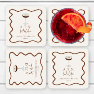 A Tini Bit Older Expresso Martini Geburtstagsparty Rechteckiger Pappuntersetzer