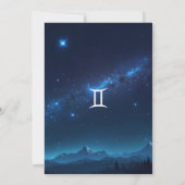 A Tini Bit Older Gemini Zodiac Martini Geburtstag Einladung (Rückseite)