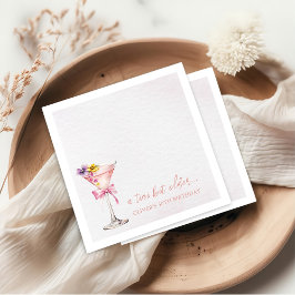 A Tini Bit Older Martini 30th Birthday Party   Nap Serviette