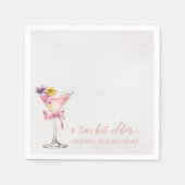 A Tini Bit Older Martini 30th Birthday Party   Nap Serviette (Vorderseite)