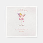 A Tini Bit Older Martini 30th Birthday Party   Serviette (Vorderseite)