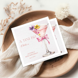 A Tini Bit Older Martini 30th Birthday Party  Serviette