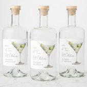 A Tini Bit Older Martini Geburtstag Alkoholflaschenetikett (Flaschen)