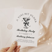 A Tini Bit Older Martini Geburtstag Einladung