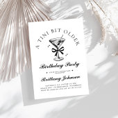 A Tini Bit Older Martini Geburtstag Einladung