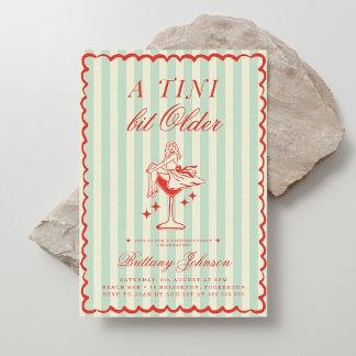 A Tini Bit Older Martini Geburtstag Einladung