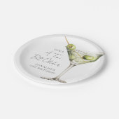 A Tini Bit Older Martini Geburtstag Pappteller (Schrägansicht)