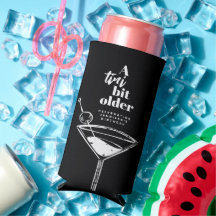 A Tini Bit Older Martini Geburtstagsparty Black