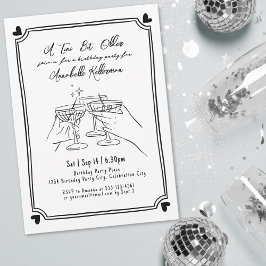 A Tini Bit Older Martini Geburtstagsparty Einladung