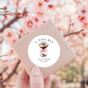 A Tini Bit Older Martini Geburtstagsparty Runder Aufkleber