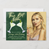 A Tini Bit Older - Martini mit Foto Einladung (Vorderseite)