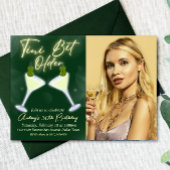 A Tini Bit Older - Martini mit Foto Einladung