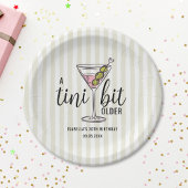 A Tini Bit Older Pink Martini Cocktail Birthday Pappteller