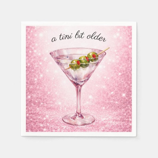 A Tini Bit Older Women’s Birthday Party Serviette (Vorderseite)