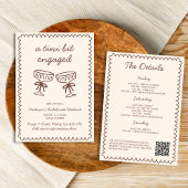 A Tini Bit Verlobt Espresso Martini Bachelorette Einladung