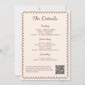 A Tini Bit Verlobt Espresso Martini Bachelorette Einladung (Rückseite)