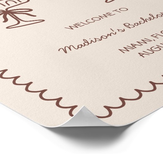 A Tini Bit Verlobt Espresso Martini Bachelorette Poster (Ecke)