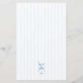 A Tini One Blue Bow Wishes For Baby Advice Card (Rückseite)
