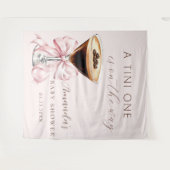 A tini One Espresso Martini Baby Shower Backdrop Wandteppich (Vorderseite (Horizontal))