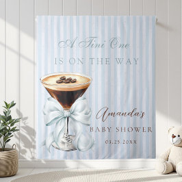 A tini One Espresso Martini Baby Shower Wandteppich