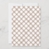 A Tini One Espresso Martini Blue Bow Baby Shower Einladung (Rückseite)